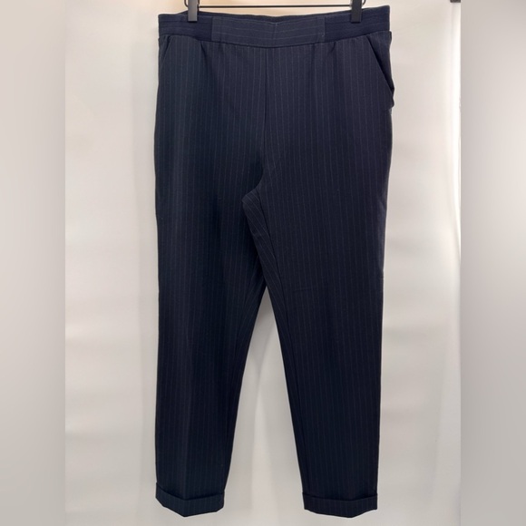 Women Casual Blue Strip Pants Medium - Picture 2 of 7